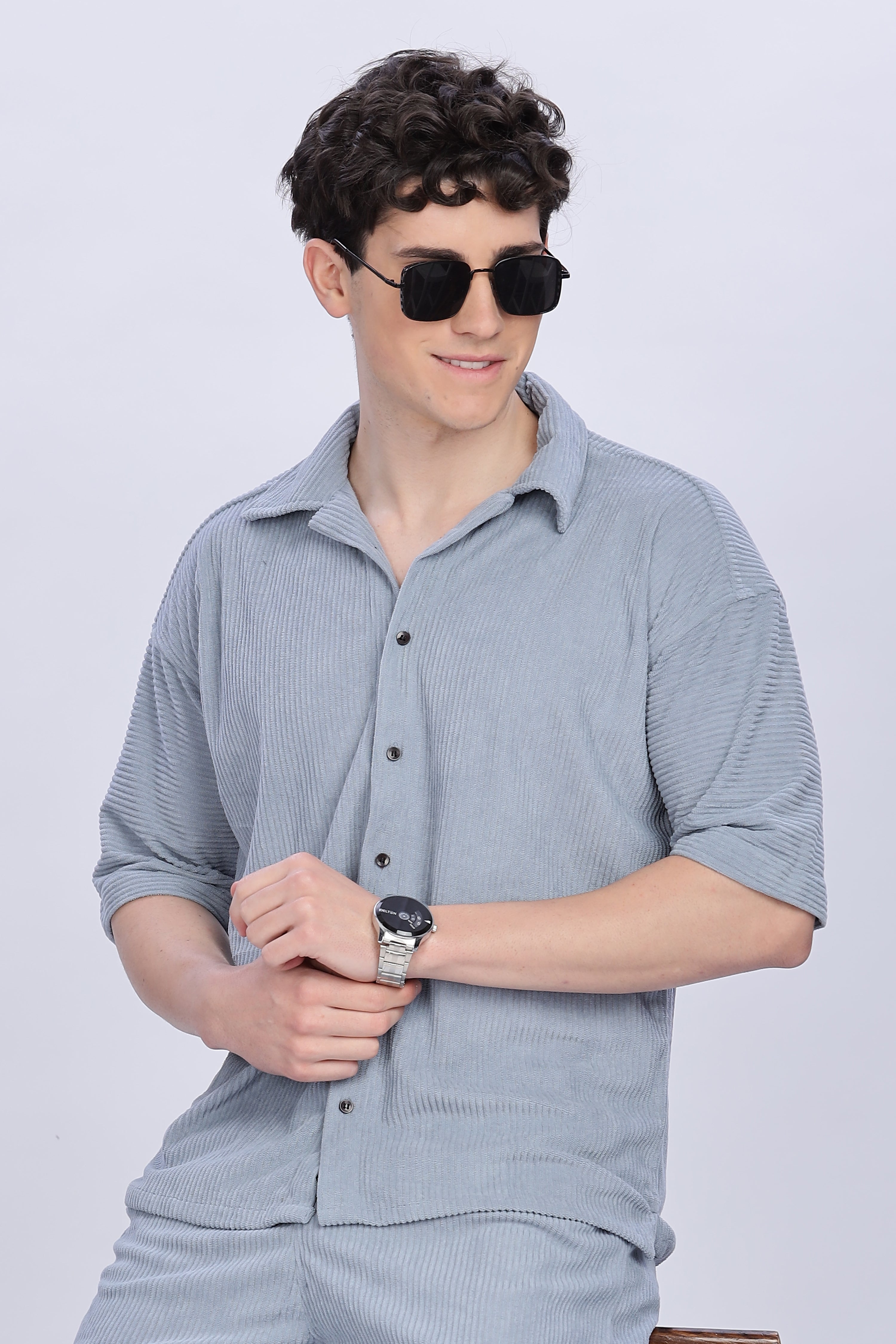 SMOKE CO-ORDS BLUE MEN